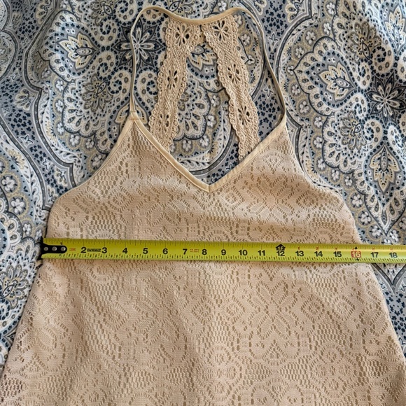 Umgee- Fully Lined Cream Lace Mini Dress, Sz Small, EUC! - Picture 8 of 13